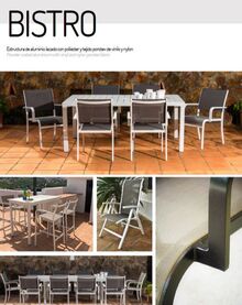 Sillas y sillones jardin aluminio BISTRO en Marbella